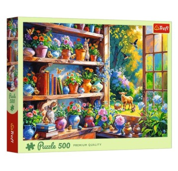 PUZZLE 500 WIOSENNY PORANEK W ORANŻERII 37558