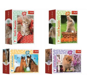 PUZZLE 54 MINI UROCZE ZWIERZĄTKA 54195
