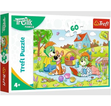 PUZZLE 60 RODZINA TREFLIKÓW 17394