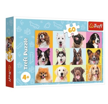 PUZZLE 60 SŁODKIE PSIAKI 17374