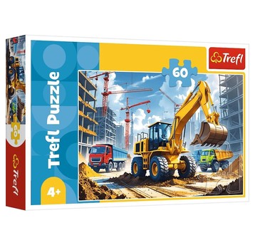 PUZZLE 60 TRAKTOR KOPARKO-ŁADOWARKA 17406