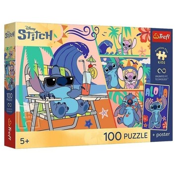 PUZZLE 60 UFT PLAŻOWE DNI LILO & STITCH 16553