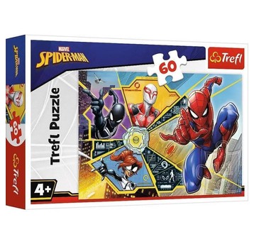 PUZZLE 60 W SIECI MARVEL SPIDERMAN 17372