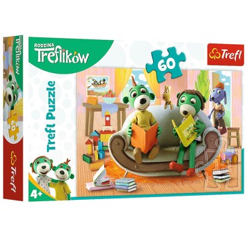 PUZZLE 60 WSPÓLNE CZYTANIE KSIĄŻEK TREFLIKI 17345