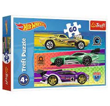 PUZZLE 60 WYŚCIG - MATTEL HOT WHEELS 17389