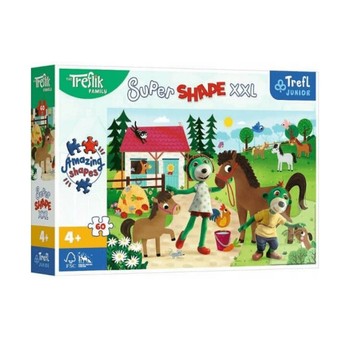 PUZZLE 60 XXL TREFLIKI W STADNINIE KONI 50031