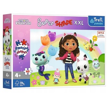 PUZZLE 60 XXL WESELI PRZYJACIELE GABI 50039
