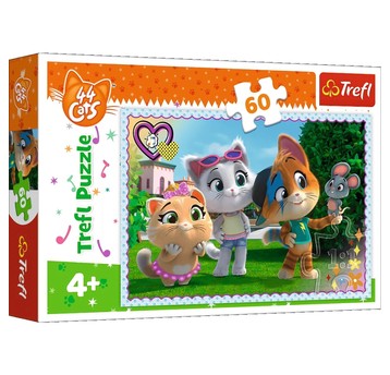 PUZZLE 60 ZABAWY W GRONIE PRZYJACIÓŁ/44CATS 17378