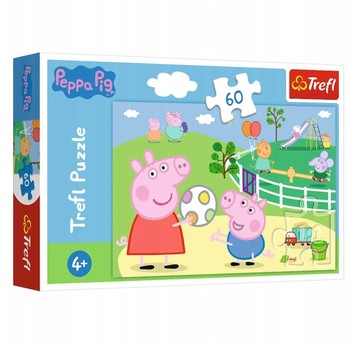 PUZZLE 60 ZABAWY W GRONIE PRZYJACIÓŁ PEPPA 17356