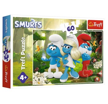 PUZZLE 60 ZACZAROWANY LAS SMERFY 17401