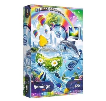 PUZZLE 600 FLAMINGO-INTERNETOWY CHAOS 12200