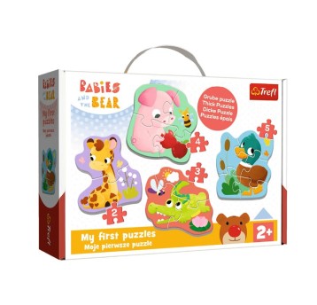 PUZZLE BABY CLASIC BOBASKOWE ZWIERZĄTKA 36135