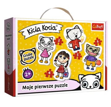 PUZZLE BABY CLASSIC WESOŁA KICIA KOCIA 36088