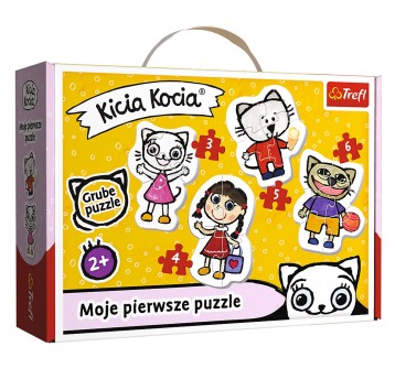 PUZZLE BABY CLASSIC WESOŁA KICIA KOCIA 36088