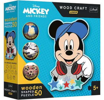 PUZZLE DREWN. DISNEY 50 EL. W ŚWIECIE MICKEY 20199
