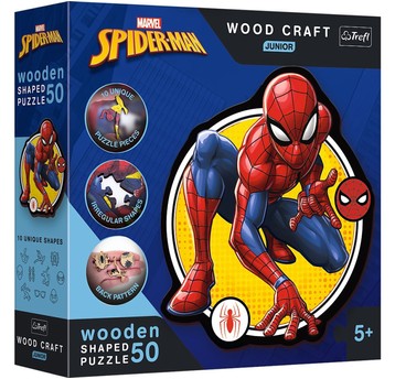 PUZZLE DREWNIANE 50 EL. MOC SPIDERMANA 20204