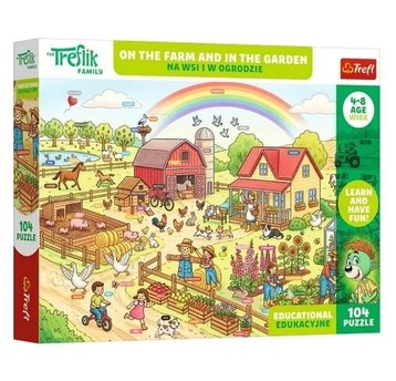 PUZZLE EDUKACYJNE 104 NA WSI I W OGRODZIE 15599