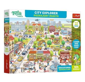 PUZZLE EDUKACYJNE 104 POZNAJEMY MIASTO 15605