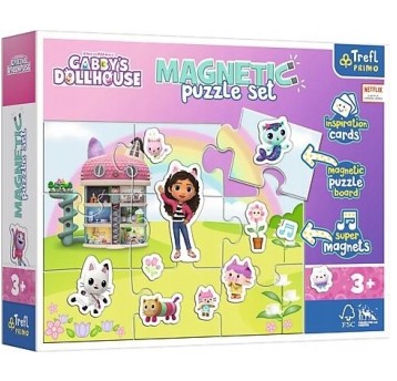 PUZZLE MAGNETYCZNE POZNAJ ŚWIAT GABI 93383