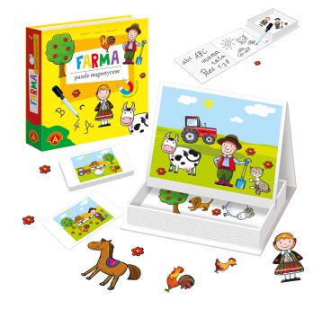 PUZZLE MAGNETYCZNE UKŁADANKA FARMA 6788