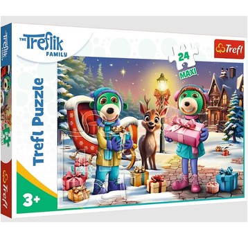 PUZZLE MAXI 24 EL. TREFLIKI ZIMOWY CZAS 14360