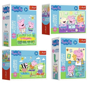 PUZZLE MINI MAXI BEZTROSKI DZIEŃ PEPPY 56033