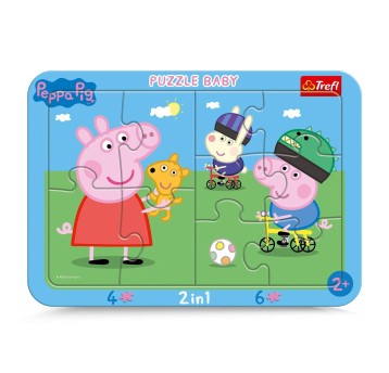 PUZZLE RAMKOWE BABY WESOŁA ŚWINKA PEPPA 80021