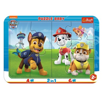 PUZZLE RAMKOWE BABY WESOŁY PSI PATROL 0227