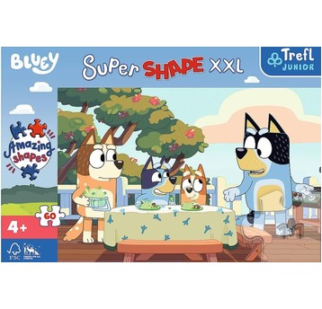 PUZZLE SUPER SHAPE XXL 60EL. BLUEY 50040