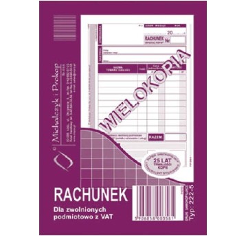 RACHUNEK A6 WIELOKOPIA 222-5