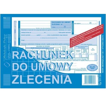 RACHUNEK DO UMOWY ZLECENIA A5 (O+ K ) 511-3H