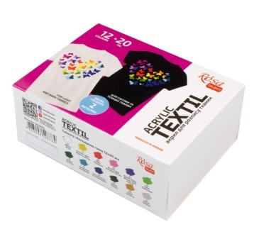 ROSA TALENT FARBY DO TKANIN HEART 12KOL X20ML 8784