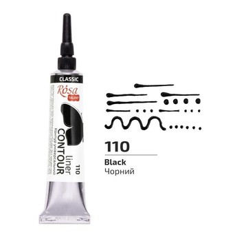 ROSA TALENT KONTURÓWKA BLACK 20ML 8660 A'4