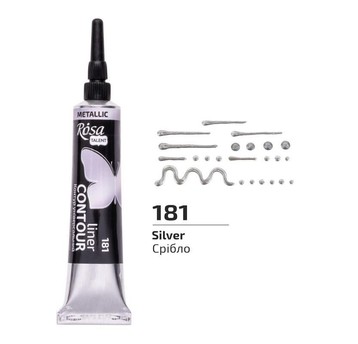 ROSA TALENT KONTURÓWKA SREBRNY 20ML 8844 A'4