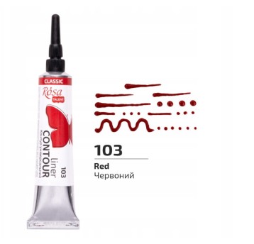 ROSA TALENT KONTURÓWKA UNIVERSAL CZERWONA 8738