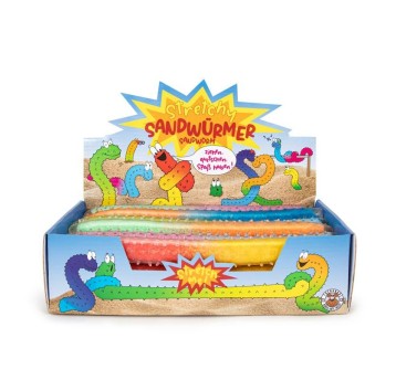 Rozciągliwy robak piaskowy, mix 6 kolorów