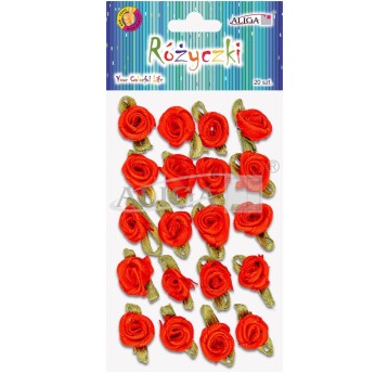 Różyczki PKW-4696 czerwone,rozm.2,5cm (20) 4696
