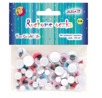 RUCHOME OCZKA SAMOPRZYLEPNE MIX 119SZT 4692