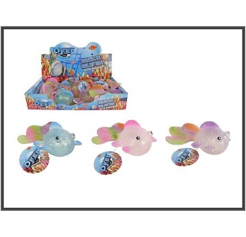 RYBKA BROKATOWA DO ŚCISKANIA 6CM 6RODZ 4826 A'12