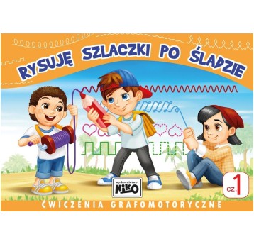 Rysuję szlaczki po śladzie.Ćwiczenia grafomot.5395
