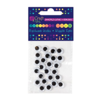 SAMOPRZYLEPNE RUCHOME OCZKA 10 MM, 24 SZT.7017 A'6