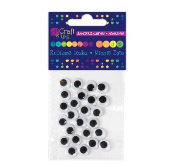 SAMOPRZYLEPNE RUCHOME OCZKA 10 MM, 24 SZT.7017 A'6