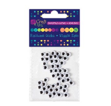 SAMOPRZYLEPNE RUCHOME OCZKA 6 MM, 50 SZT. 6997 A'6