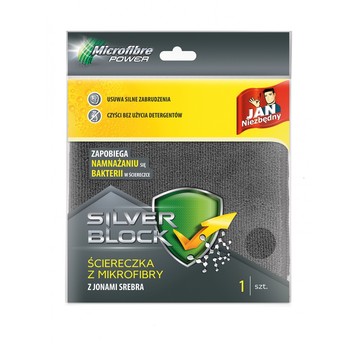 ŚCIERECZKA Z MIKROFIBRY JN SILVER BLOCK 3075 A'30