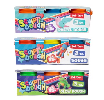 SCULPTIDOUGH CIASTOLINA 3 PAK 1714