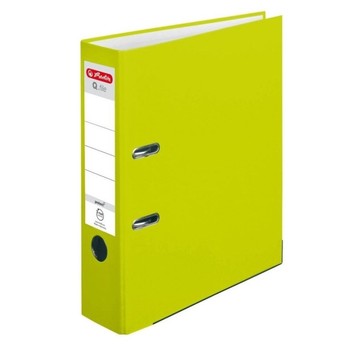 SEGREGATOR A4/8CM PP NEONOWY ZIELONY Q.FILE 5698