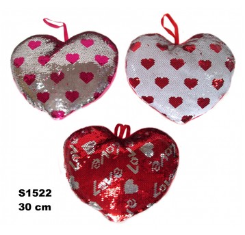 SERCE CEKINOWE 30CM 3 ASST. 155863