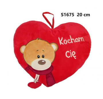 SERCE MIŚ "KOCHAM CIE" 20CM 165893