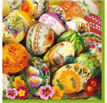 SERWETKI DAISY LUNCH WIELKANOC 002501