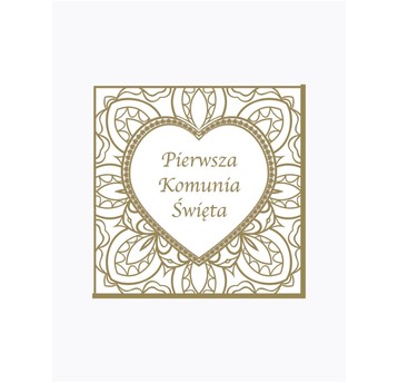 SERWETKI MAKI KOMUNIA ORNAMENT 002401